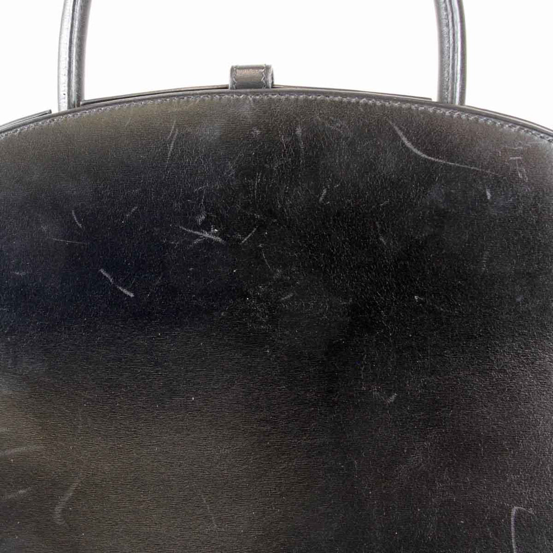 『USED』 
HERMES エルメス 
 ダルヴィ　□G刻印 ハンドバッグ 
レザー ブラック