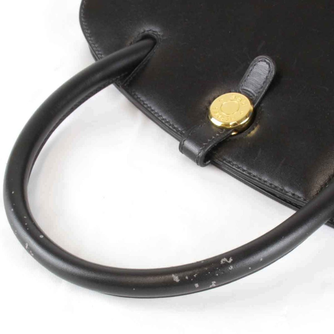 『USED』 
HERMES エルメス 
 ダルヴィ　□G刻印 ハンドバッグ 
レザー ブラック