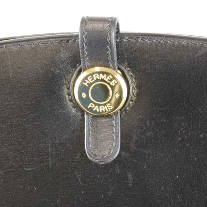『USED』 
HERMES エルメス 
 ダルヴィ　□G刻印 ハンドバッグ 
レザー ブラック