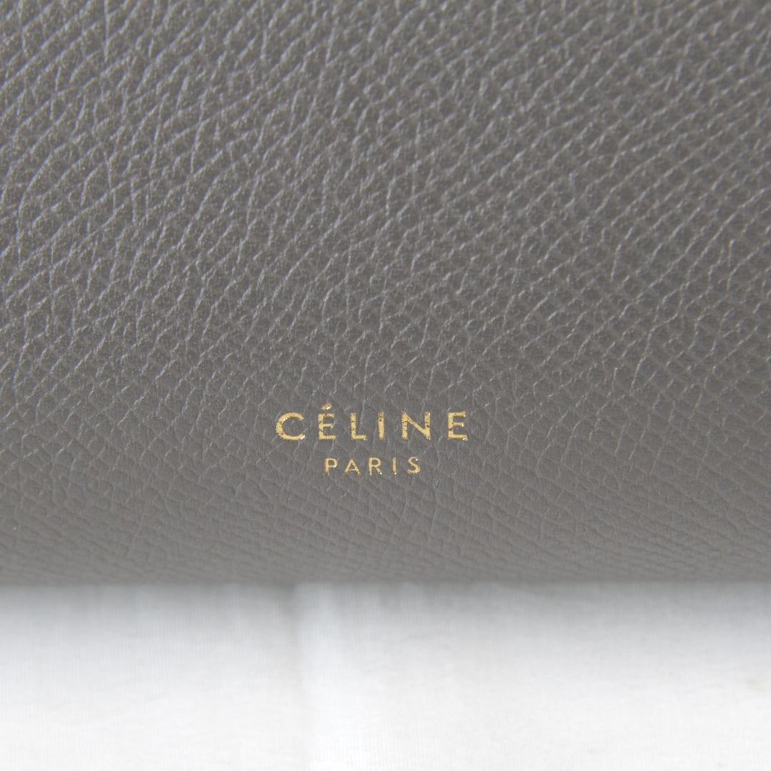 【価格改定】美品『USED』 
CELINE セリーヌ 
 ベルトバッグ マイクロ 2WAY 保存袋有 ショルダーバッグ 
レザー グレー