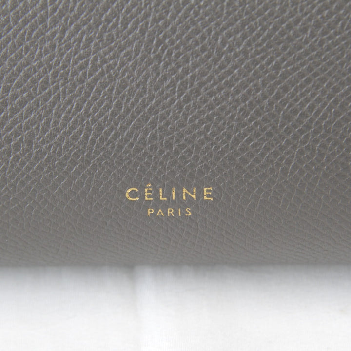 【価格改定】美品『USED』 
CELINE セリーヌ 
 ベルトバッグ マイクロ 2WAY 保存袋有 ショルダーバッグ 
レザー グレー