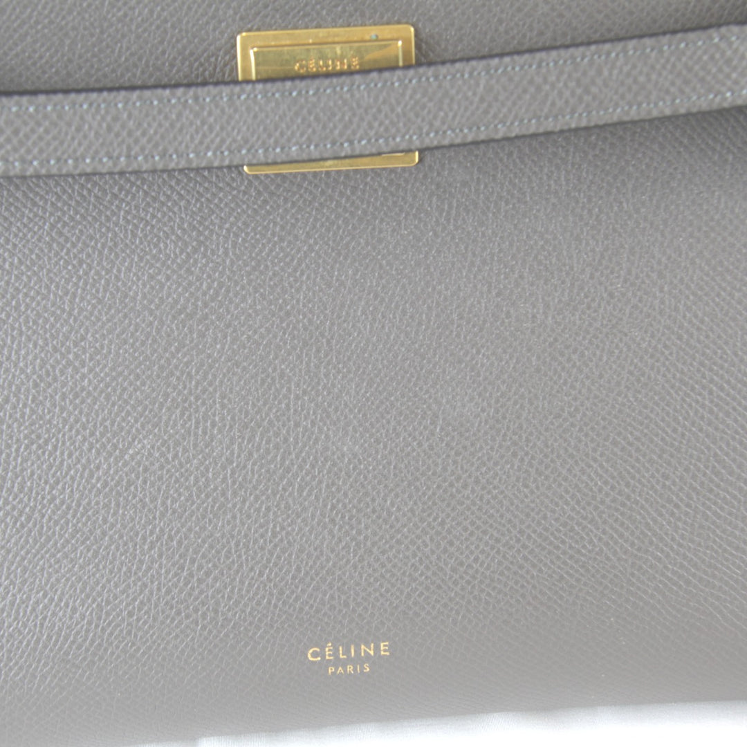 【価格改定】美品『USED』 
CELINE セリーヌ 
 ベルトバッグ マイクロ 2WAY 保存袋有 ショルダーバッグ 
レザー グレー