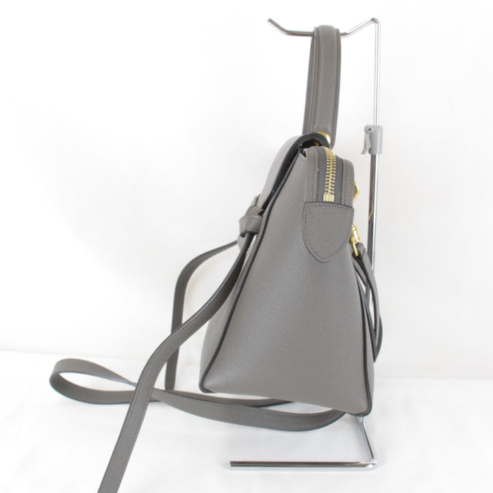 【価格改定】美品『USED』 
CELINE セリーヌ 
 ベルトバッグ マイクロ 2WAY 保存袋有 ショルダーバッグ 
レザー グレー
