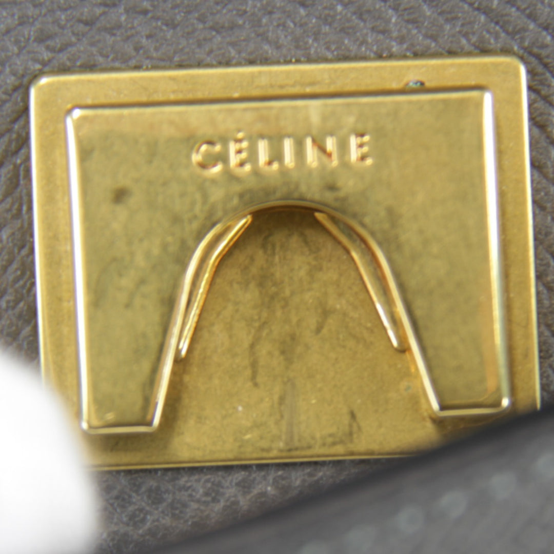 【価格改定】美品『USED』 
CELINE セリーヌ 
 ベルトバッグ マイクロ 2WAY 保存袋有 ショルダーバッグ 
レザー グレー