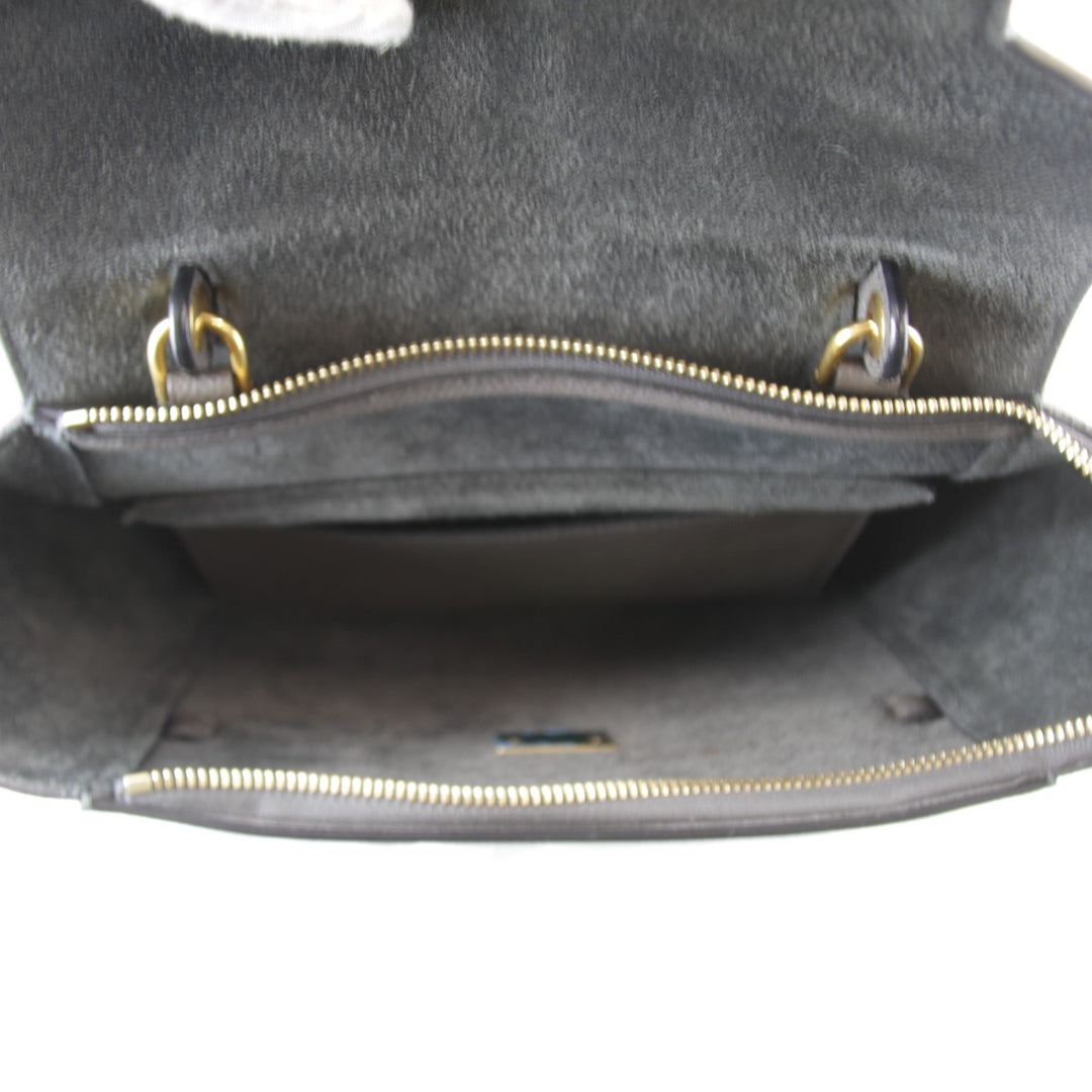 【価格改定】美品『USED』 
CELINE セリーヌ 
 ベルトバッグ マイクロ 2WAY 保存袋有 ショルダーバッグ 
レザー グレー