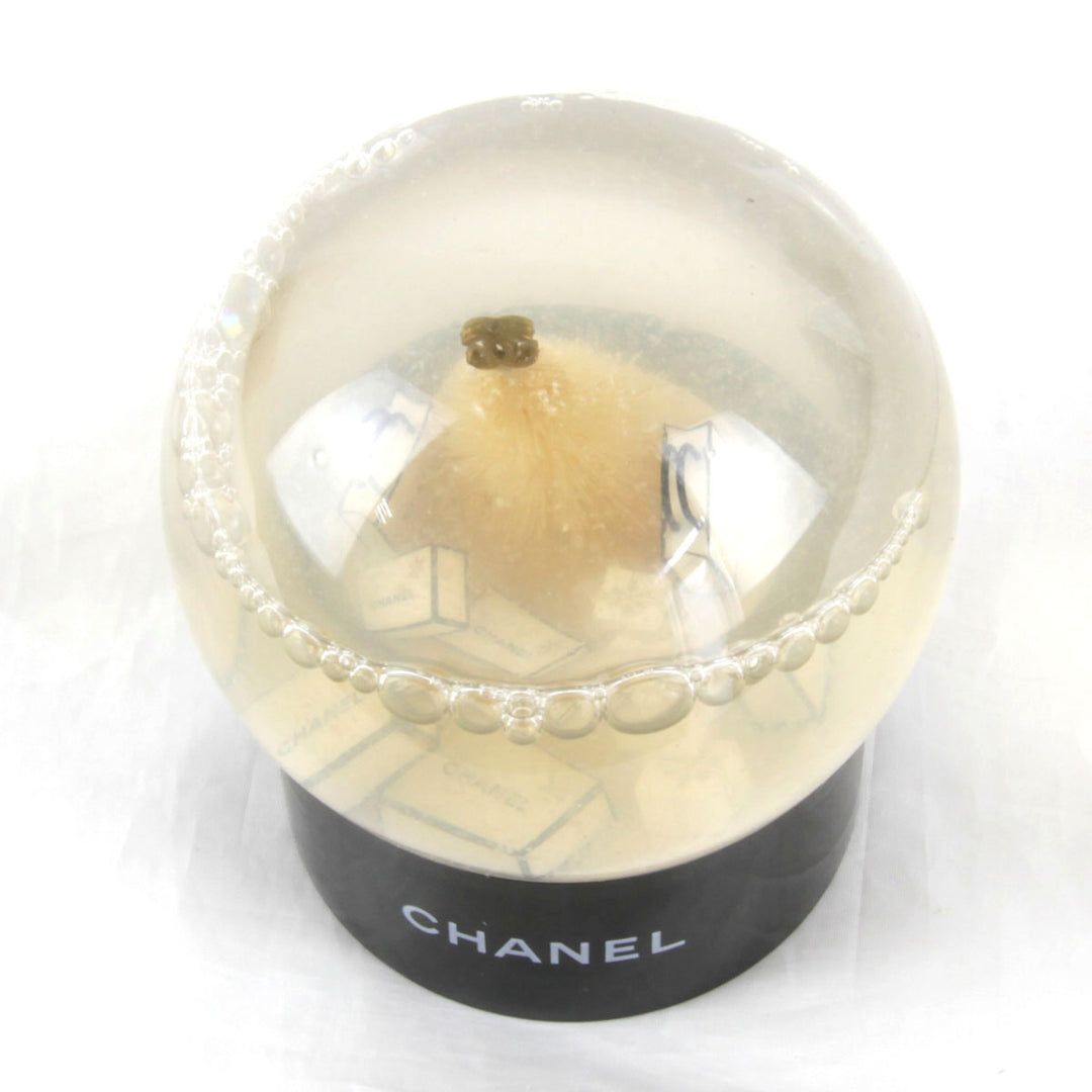 『USED』 
CHANEL シャネル 
 ノベルティ/2012 スノードーム オブジェ 
 ブラック×クリア
