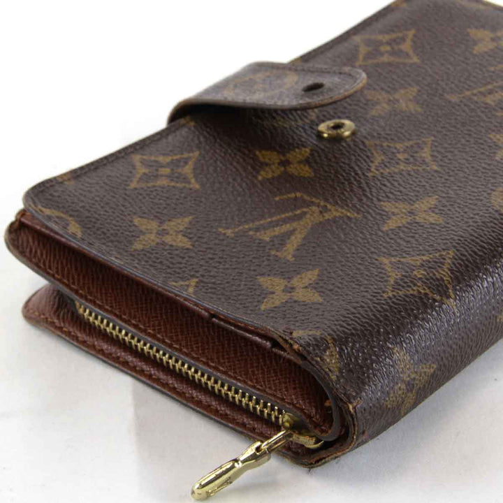 『USED』 
LOUIS VUITTON ルイ・ヴィトン 
 ポルトパピエ・ジップ M61207 二つ折り財布 
モノグラムキャンバス ブラウン