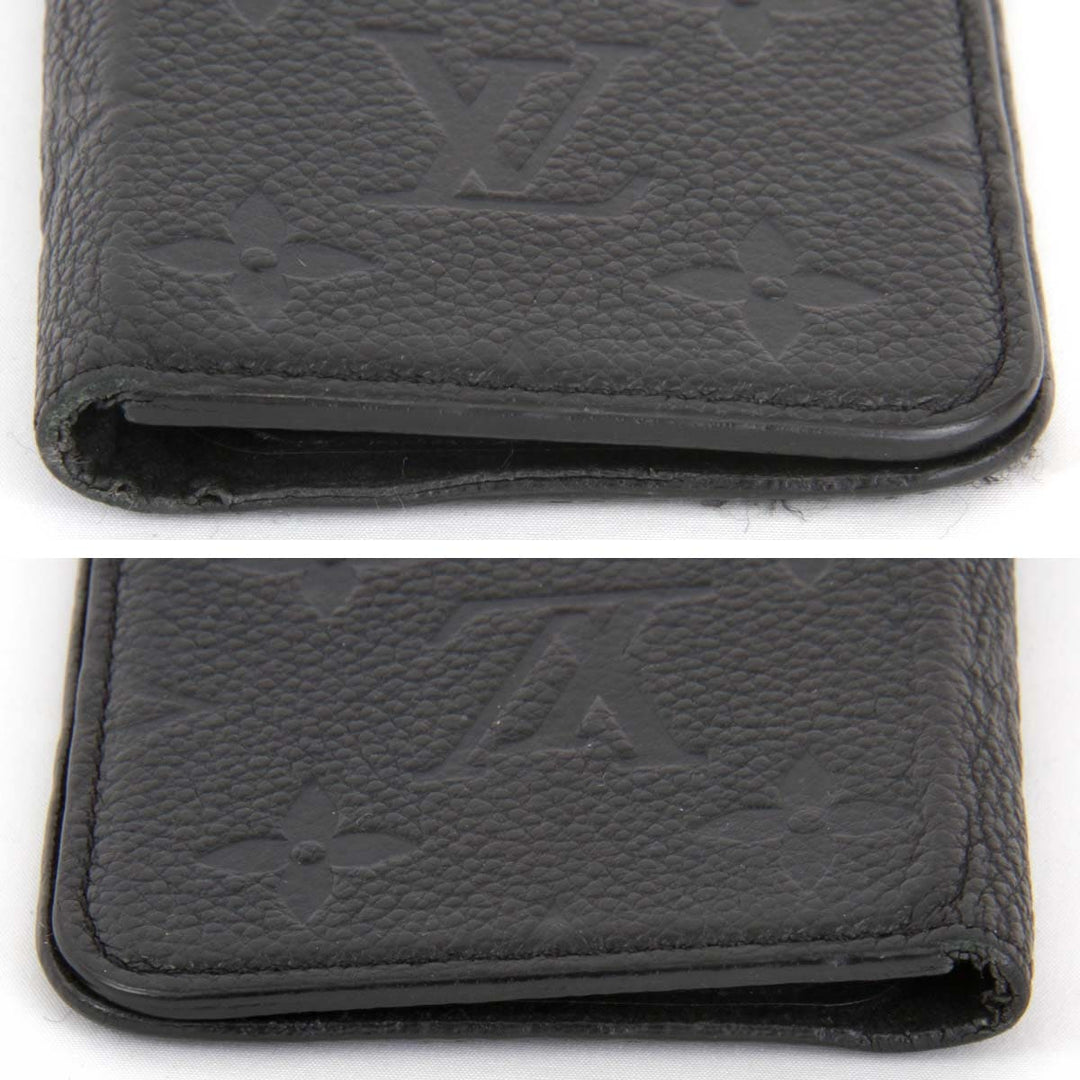 良品『USED』 
LOUIS VUITTON ルイ・ヴィトン 
 フォリオ M63586 携帯・スマホアクセサリー 
モノグラムアンプラント ブラック iPhone X/XS用