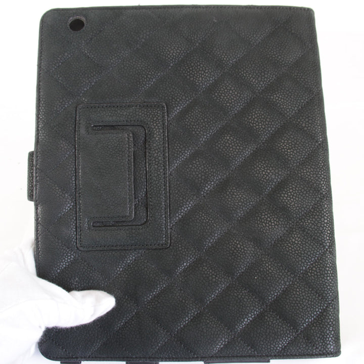 『USED』 
CHANEL シャネル 
 マトラッセ iPadケース 
キャビアスキン ブラック