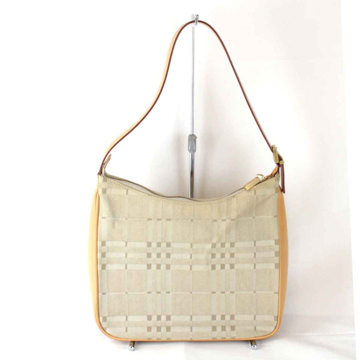 『USED』 
BURBERRY バーバリー 
 ショルダーバッグ 
キャンバス/レザー ブラウン