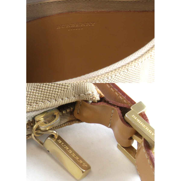 『USED』 
BURBERRY バーバリー 
 ショルダーバッグ 
キャンバス/レザー ブラウン