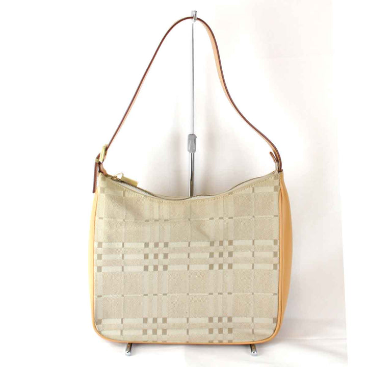 『USED』 
BURBERRY バーバリー 
 ショルダーバッグ 
キャンバス/レザー ブラウン