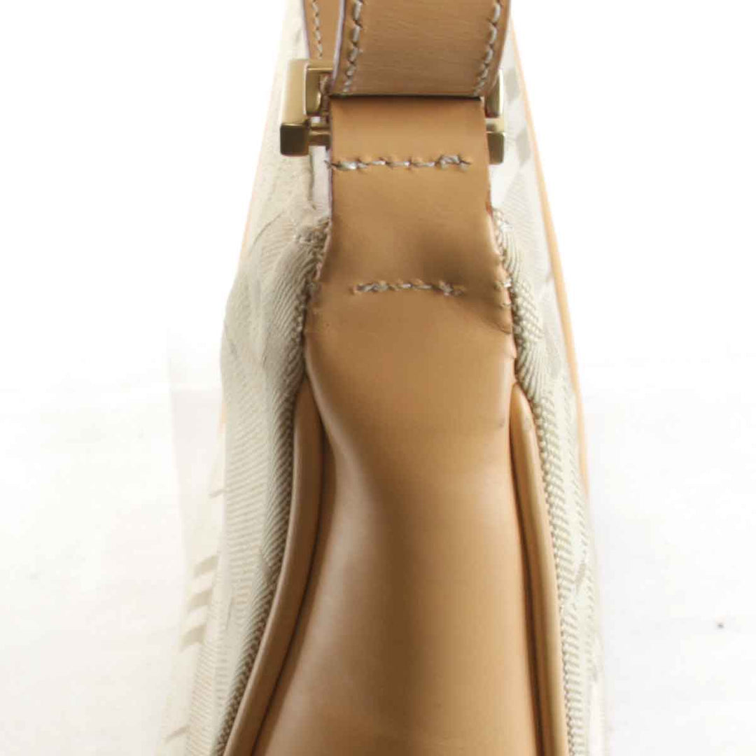 『USED』 
BURBERRY バーバリー 
 ショルダーバッグ 
キャンバス/レザー ブラウン
