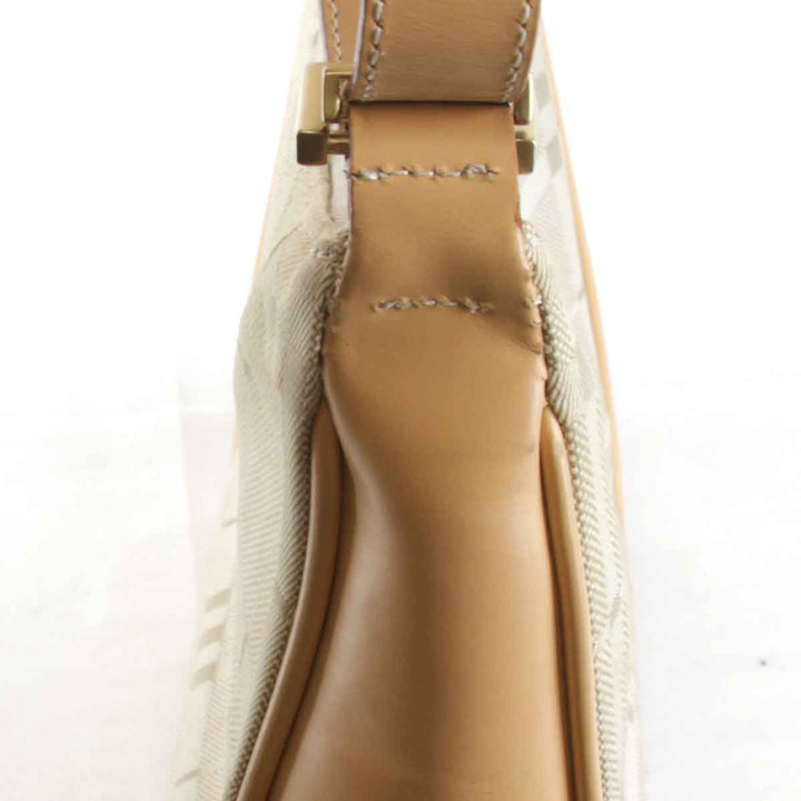 『USED』 
BURBERRY バーバリー 
 ショルダーバッグ 
キャンバス/レザー ブラウン