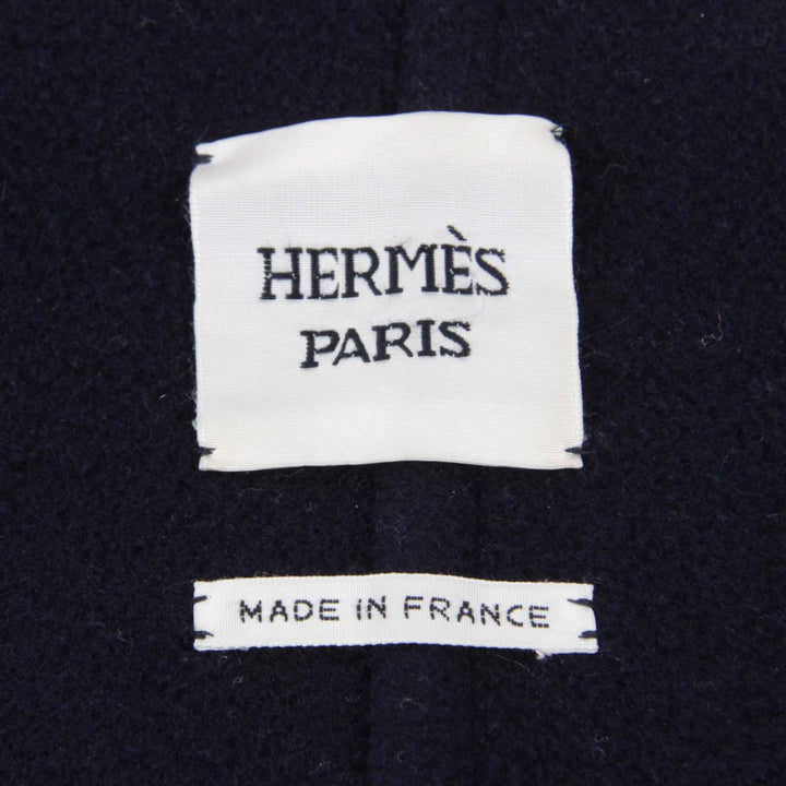 良品『USED』 
HERMES エルメス 
 ピーコート 
カシミヤ ネイビー