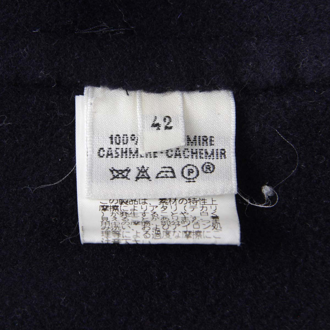 良品『USED』 
HERMES エルメス 
 ピーコート 
カシミヤ ネイビー