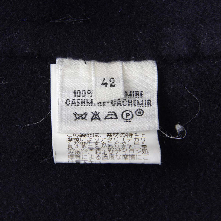 良品『USED』 
HERMES エルメス 
 ピーコート 
カシミヤ ネイビー
