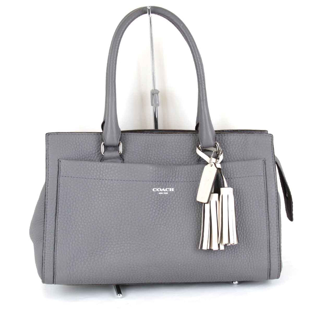 良品『USED』 
COACH コーチ 
 G1373-25340 ハンドバッグ 
レザー グレー