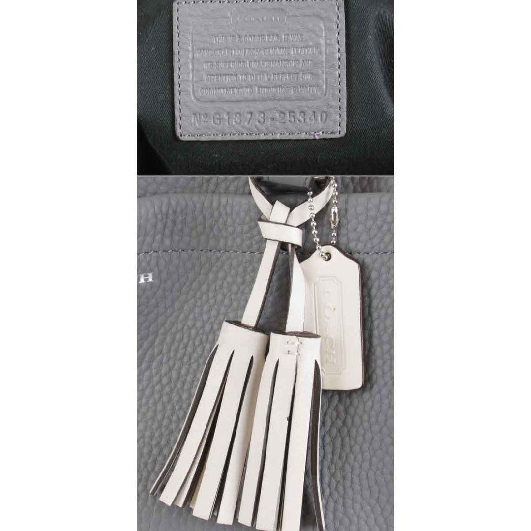 良品『USED』 
COACH コーチ 
 G1373-25340 ハンドバッグ 
レザー グレー