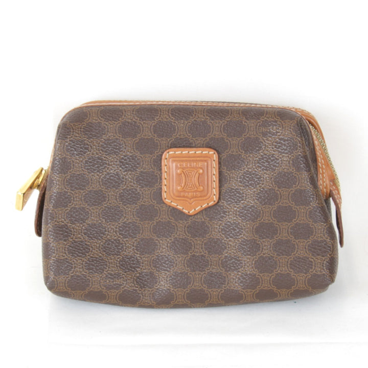 【価格改定】『USED』 
CELINE セリーヌ 
 ポーチ 
PVC ブラウン