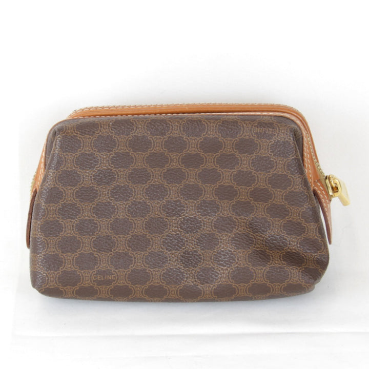 【価格改定】『USED』 
CELINE セリーヌ 
 ポーチ 
PVC ブラウン