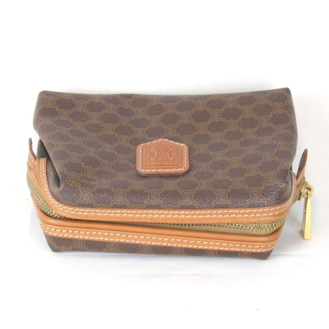 【価格改定】『USED』 
CELINE セリーヌ 
 ポーチ 
PVC ブラウン