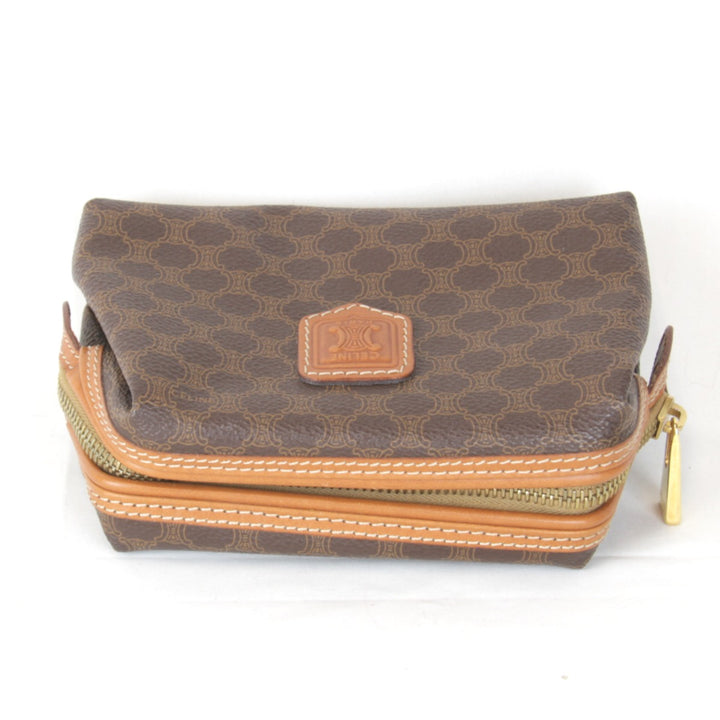 【価格改定】『USED』 
CELINE セリーヌ 
 ポーチ 
PVC ブラウン