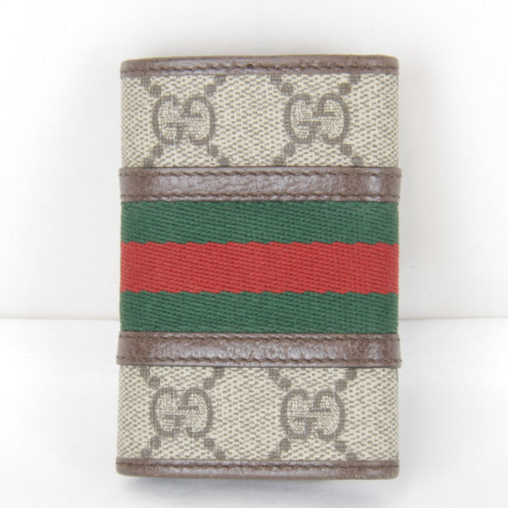 美品『USED』 
GUCCI グッチ 
 シェリーライン 6連キーケース 603732.1147 キーケース 
GGスプリームキャンバス ベージュ