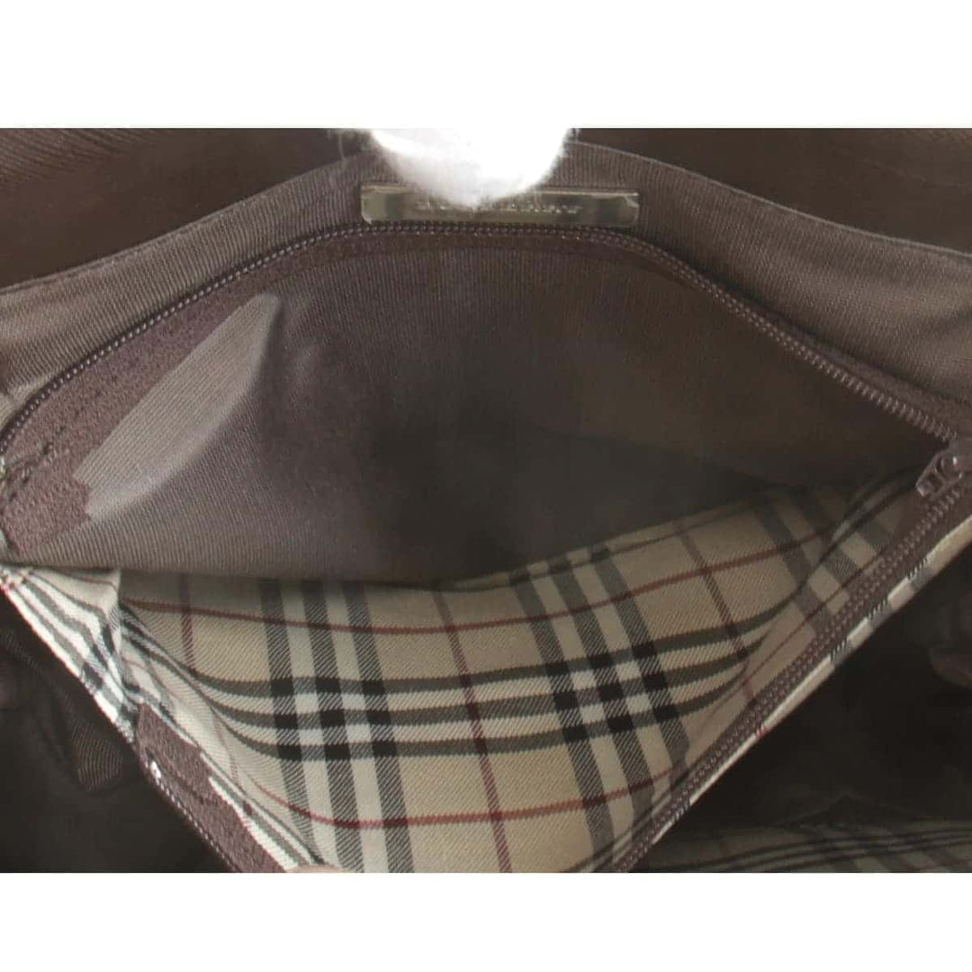 『USED』 
BURBERRY バーバリー 
 ハンドバッグ 
レザー ブラウン
