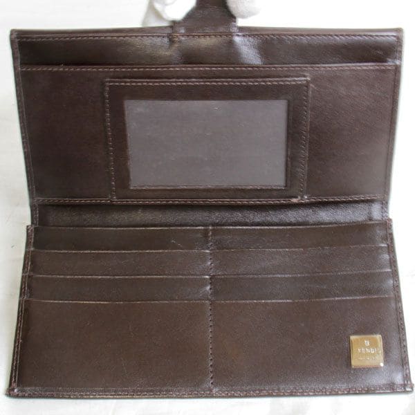 FENDI フェンディ 
 2804－30806 長財布 
キャンバス ブラウン