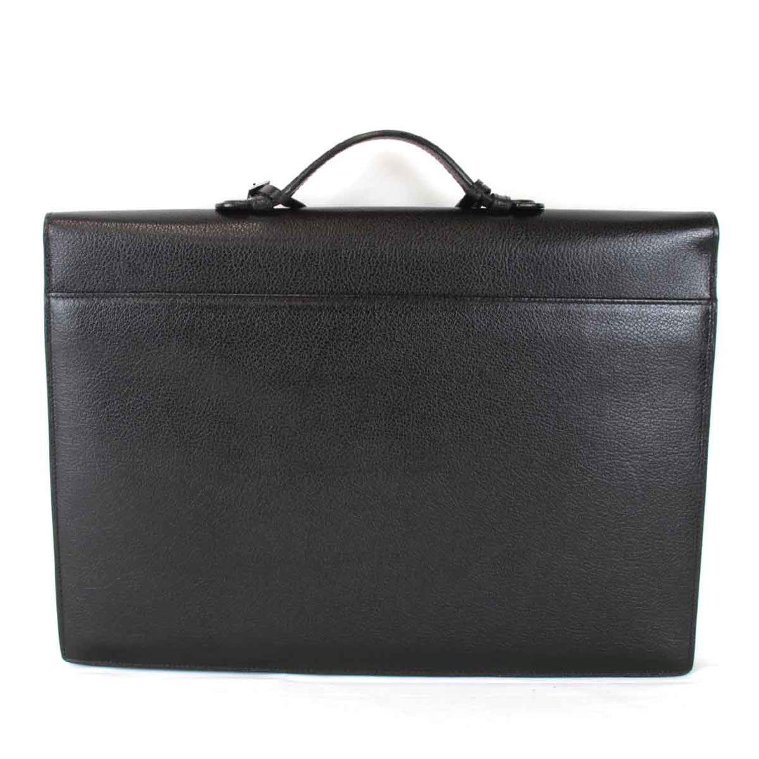 良品『USED』 
Salvatore Ferragamo フェラガモ 
 ビジネスバッグ 
レザー ブラック