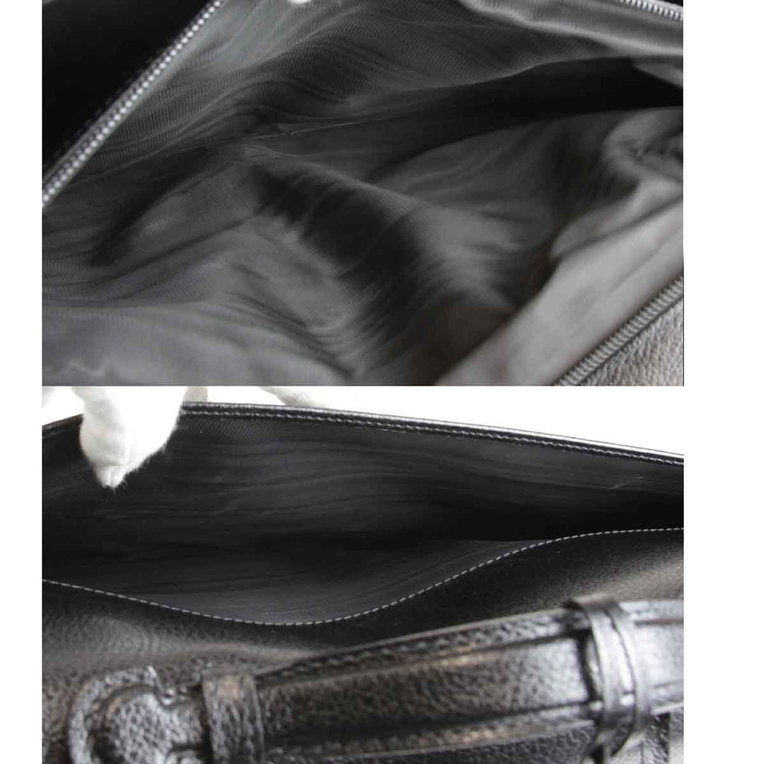 良品『USED』 
Salvatore Ferragamo フェラガモ 
 ビジネスバッグ 
レザー ブラック