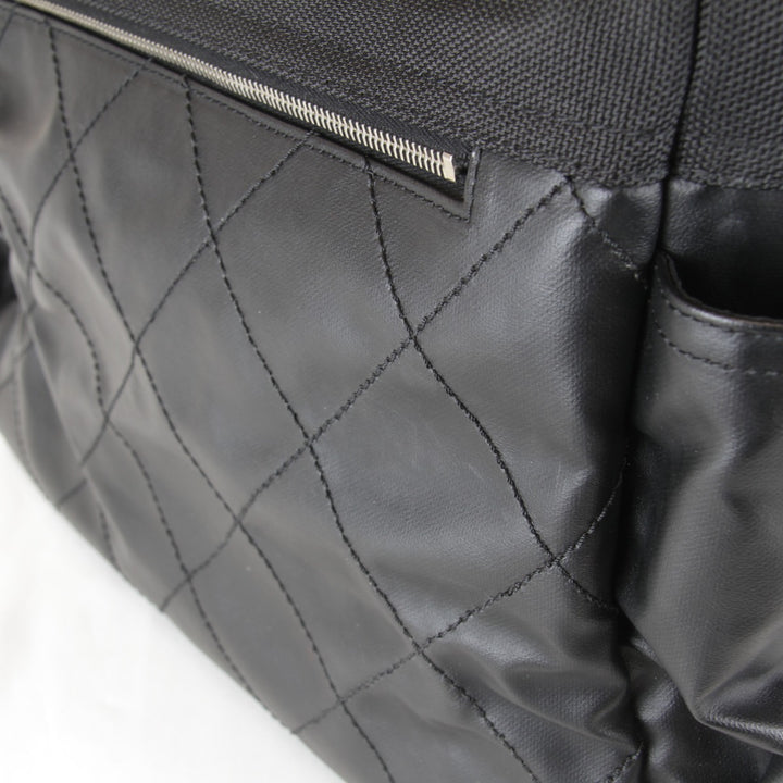 極美品『USED』 
CHANEL シャネル 
 A34210 トートバッグ 
PVC/キャンバス ブラック