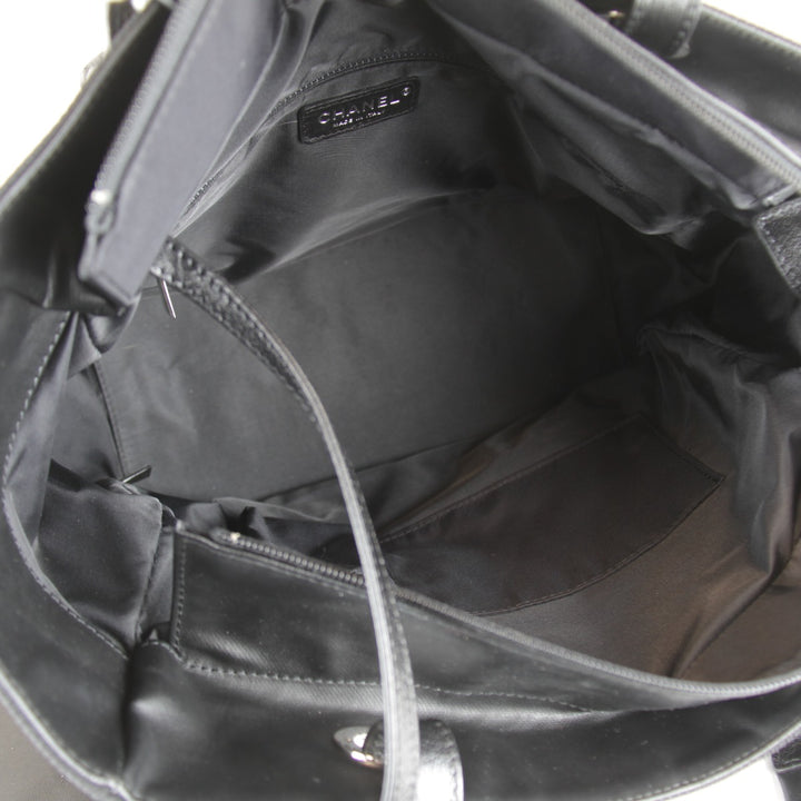 極美品『USED』 
CHANEL シャネル 
 A34210 トートバッグ 
PVC/キャンバス ブラック