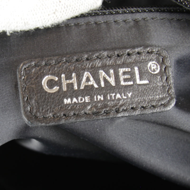 極美品『USED』 
CHANEL シャネル 
 A34210 トートバッグ 
PVC/キャンバス ブラック