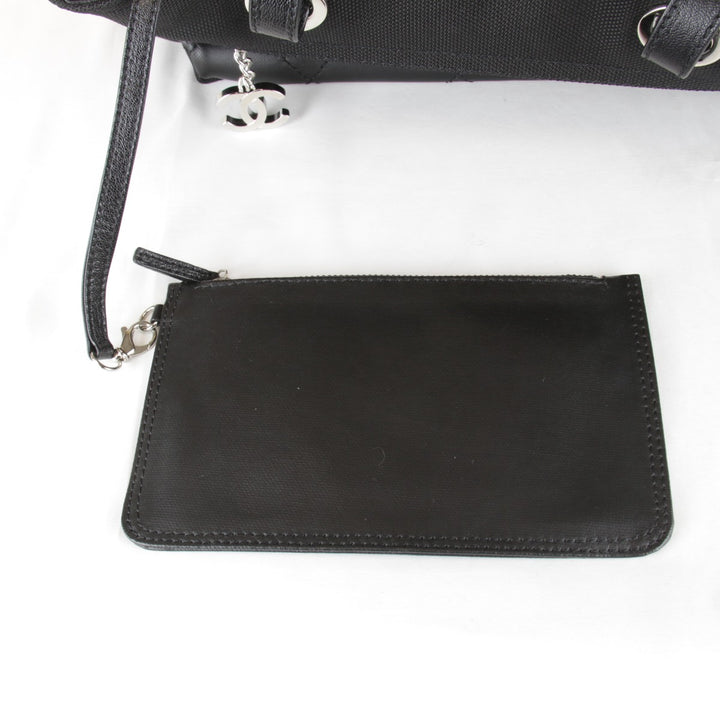 極美品『USED』 
CHANEL シャネル 
 A34210 トートバッグ 
PVC/キャンバス ブラック