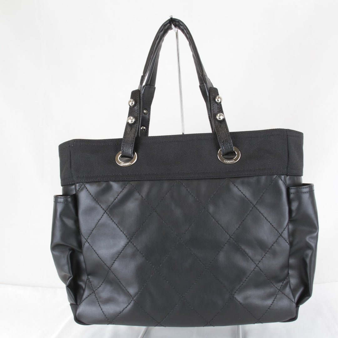 極美品『USED』 
CHANEL シャネル 
 A34210 トートバッグ 
PVC/キャンバス ブラック