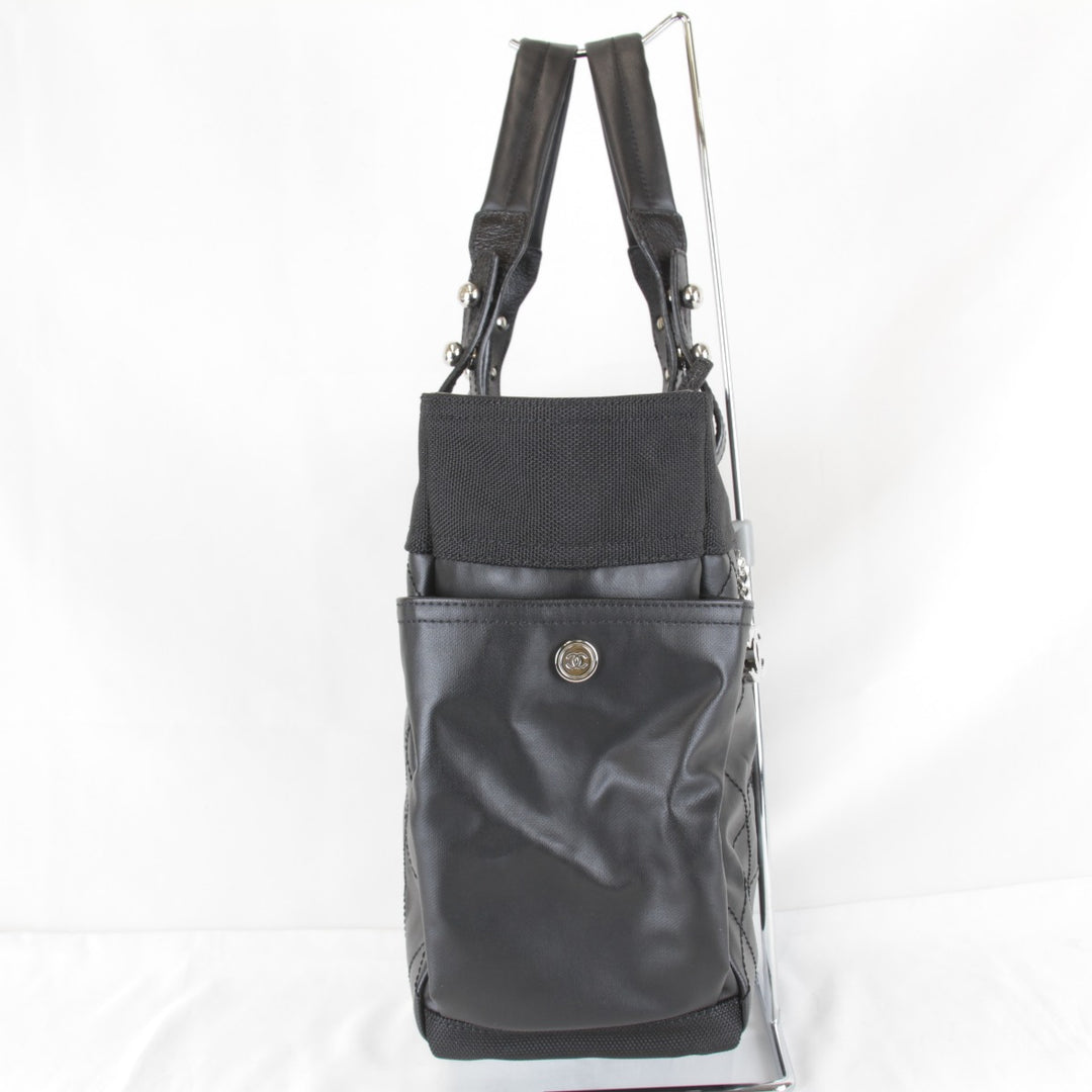 極美品『USED』 
CHANEL シャネル 
 A34210 トートバッグ 
PVC/キャンバス ブラック