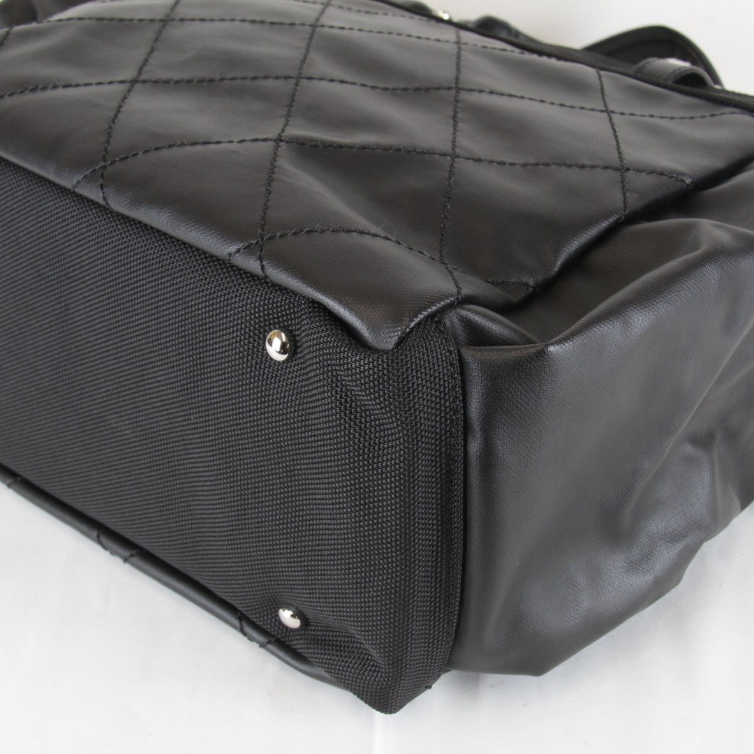 極美品『USED』 
CHANEL シャネル 
 A34210 トートバッグ 
PVC/キャンバス ブラック