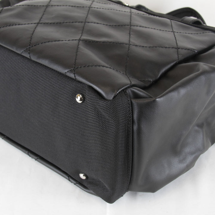 極美品『USED』 
CHANEL シャネル 
 A34210 トートバッグ 
PVC/キャンバス ブラック