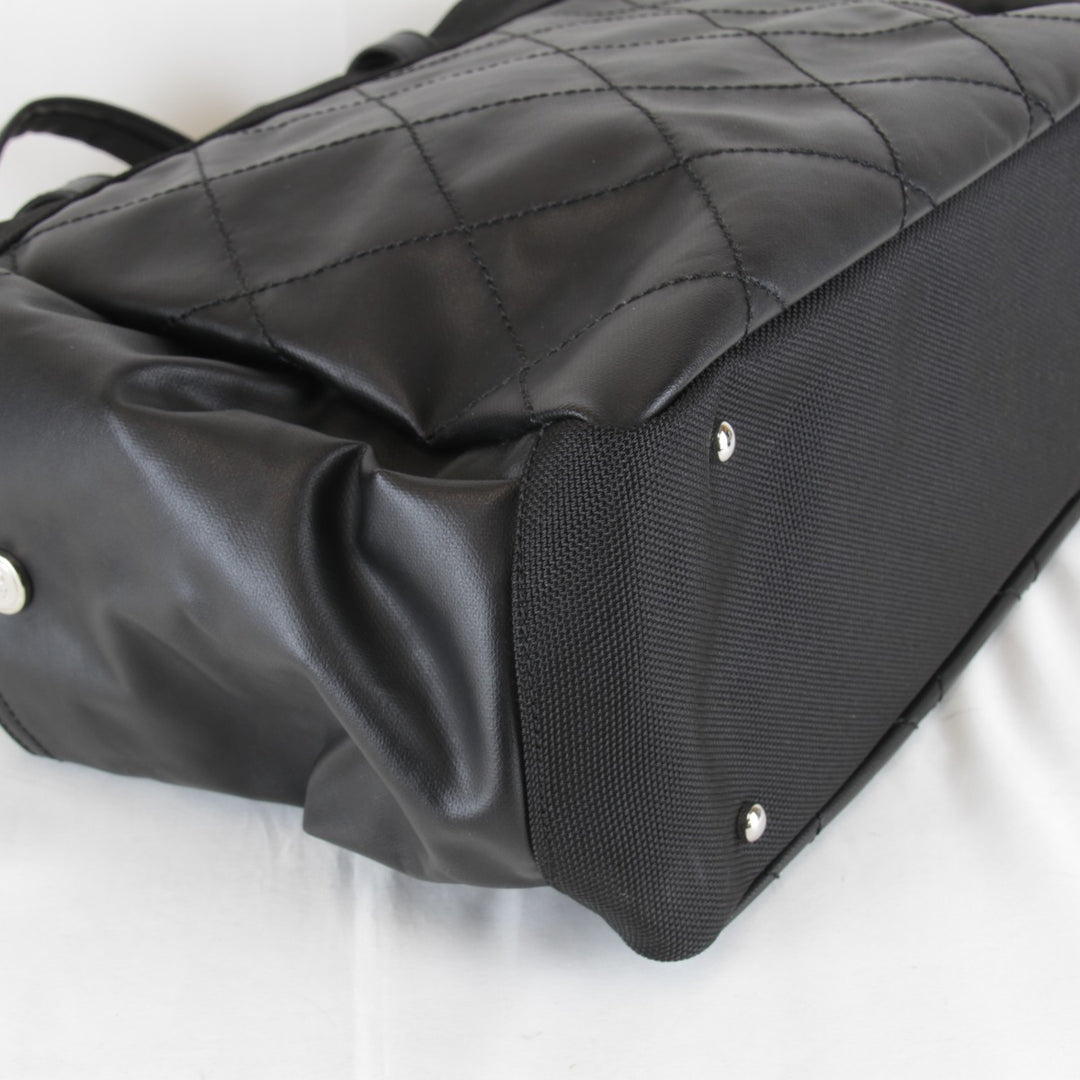 極美品『USED』 
CHANEL シャネル 
 A34210 トートバッグ 
PVC/キャンバス ブラック