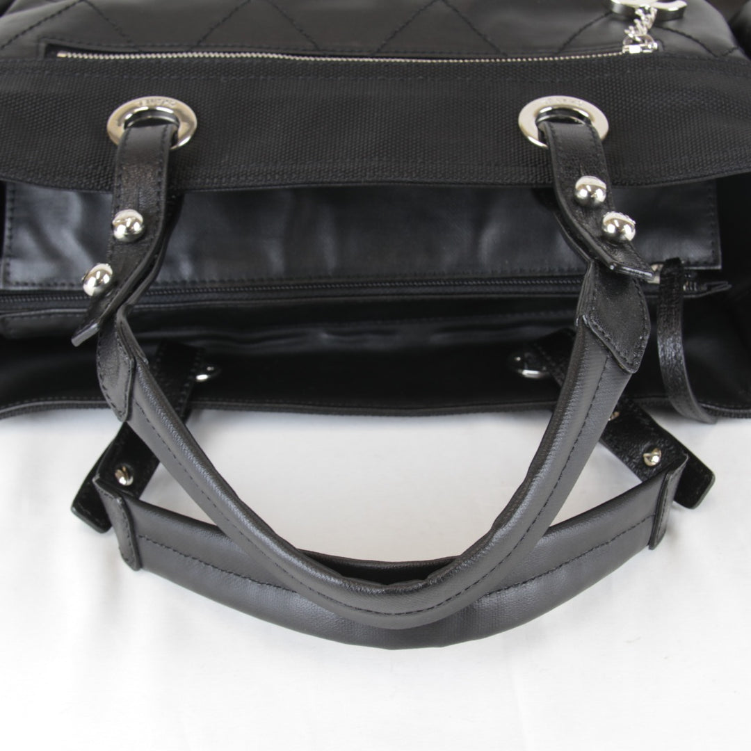 極美品『USED』 
CHANEL シャネル 
 A34210 トートバッグ 
PVC/キャンバス ブラック