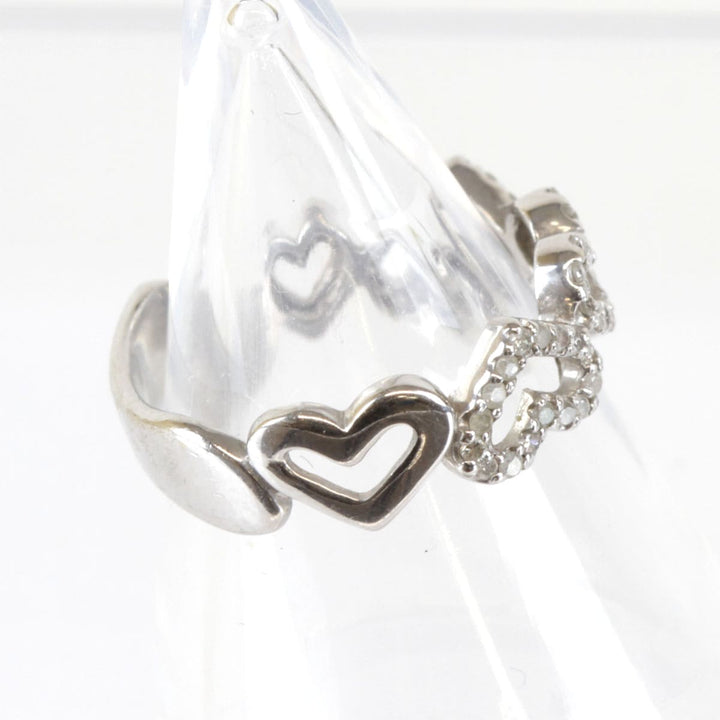 『USED』 K14WG/ダイヤモンド  
 ハート リング・指輪
 ダイヤモンド 0.28 2.7g