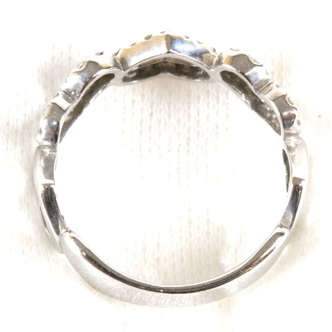 『USED』 K14WG/ダイヤモンド  
 ハート リング・指輪
 ダイヤモンド 0.28 2.7g