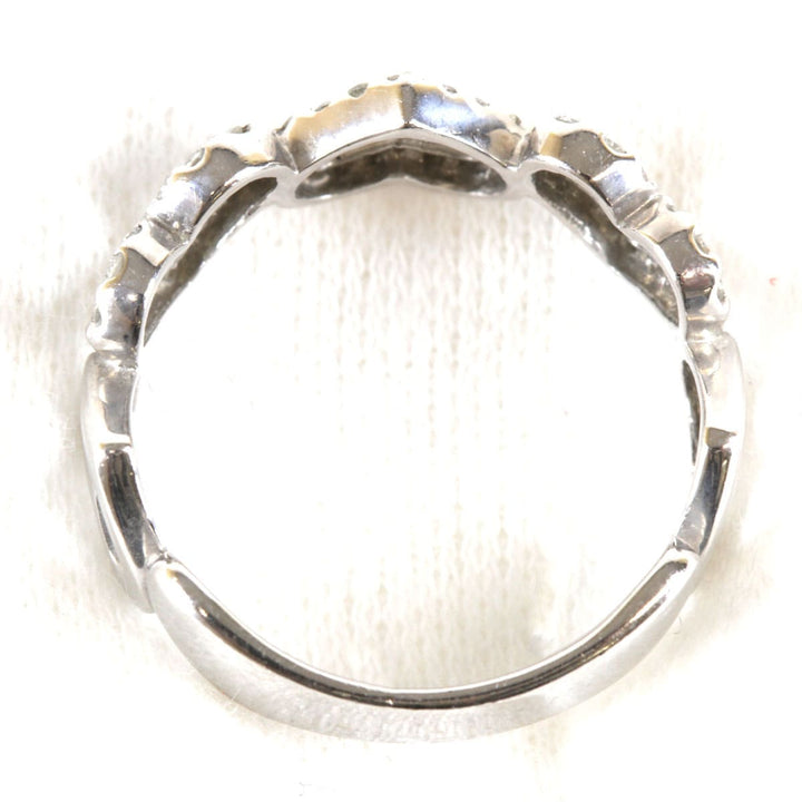 『USED』 K14WG/ダイヤモンド  
 ハート リング・指輪
 ダイヤモンド 0.28 2.7g