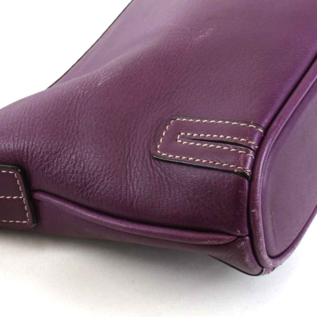 『USED』 
BURBERRY バーバリー 
 ショルダーバッグ 
レザー パープル