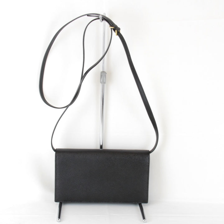 美品『USED』 
BALLY バリー 
 ショルダーバッグ 
レザー ブラック