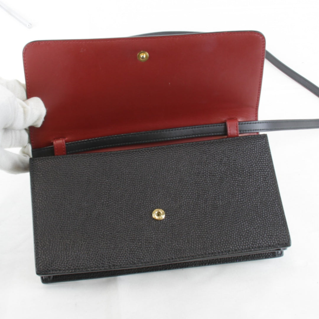 美品『USED』 
BALLY バリー 
 ショルダーバッグ 
レザー ブラック