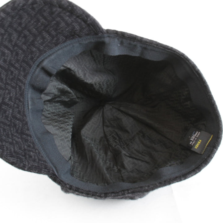 美品『USED』 
FENDI フェンディ 
 ニットキャップ 
ウール ブラック