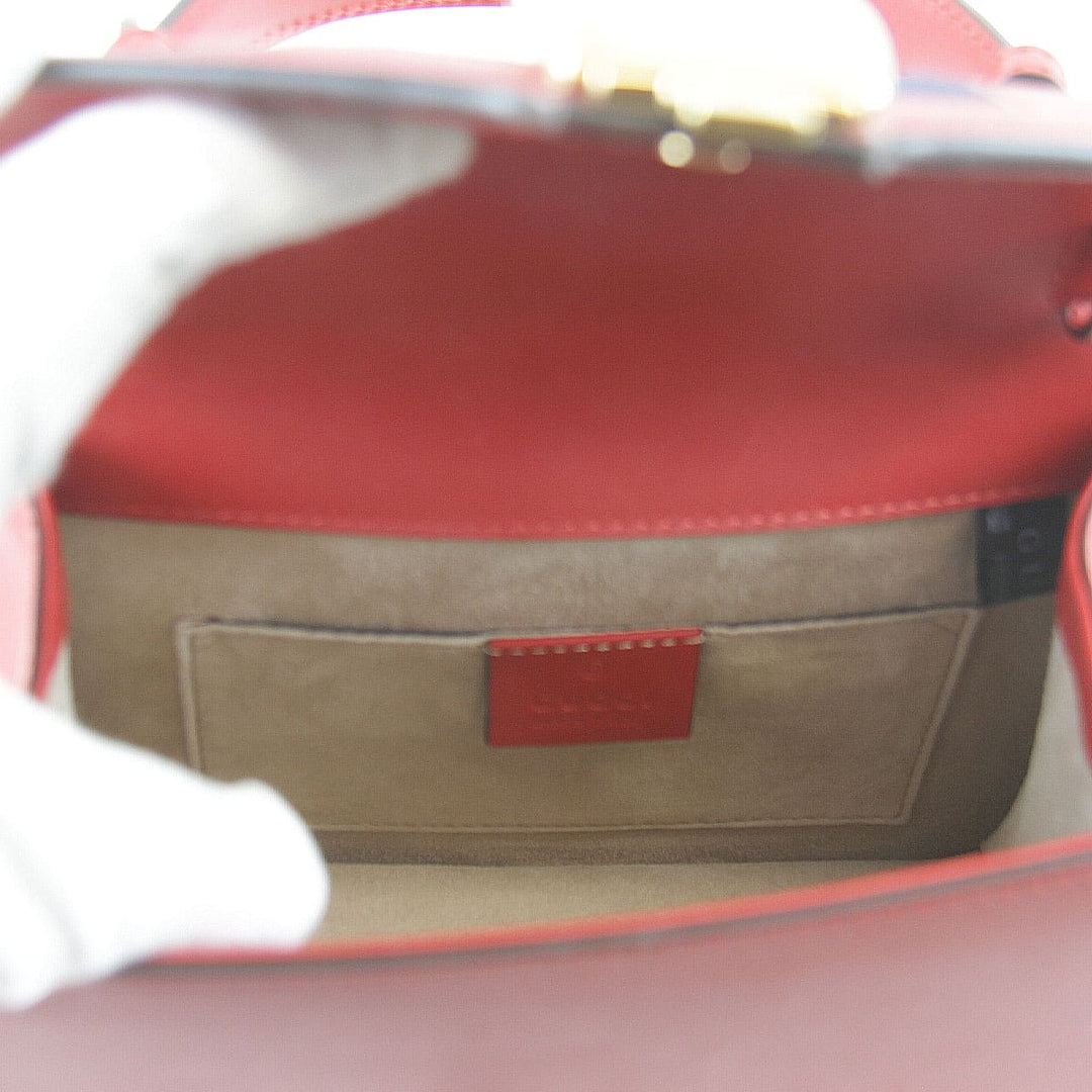 美品『USED』 
GUCCI グッチ 
 シルヴィ 2WAY 470270 ショルダーバッグ 
レザー レッド